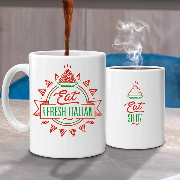 Rude Heat Change Mug - Eat Fresh Italian - - Bubblegum Stuff US - Wild Lark