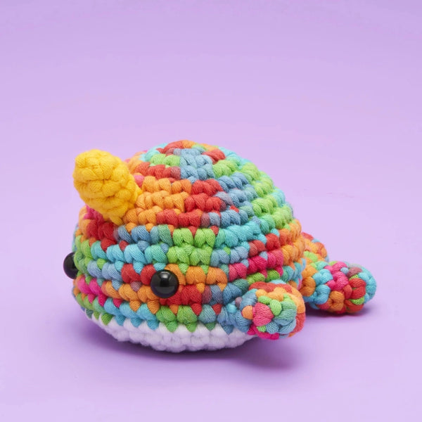 Beginner Crochet Kit - Rainbow Narwhal - Woobles - Wild Lark