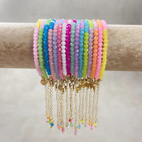 Crystal Beaded Delicate Bracelet -  - Ewelina Pas Jewelry - Wild Lark