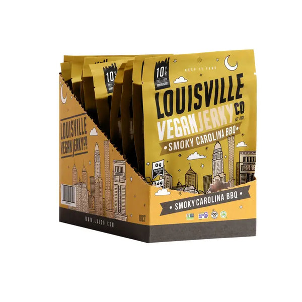 Sale!Vegan Jerky - Smoky Carolina BBQ - Louisville Vegan Jerky Co. - Wild Lark