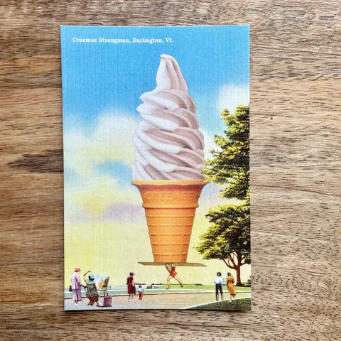 Vermont Creamee Strongman Postcard - - colossal sanders - Wild Lark