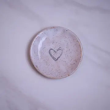 Mini Plate - Heart with Double Lines - Mud & Maker - Wild Lark
