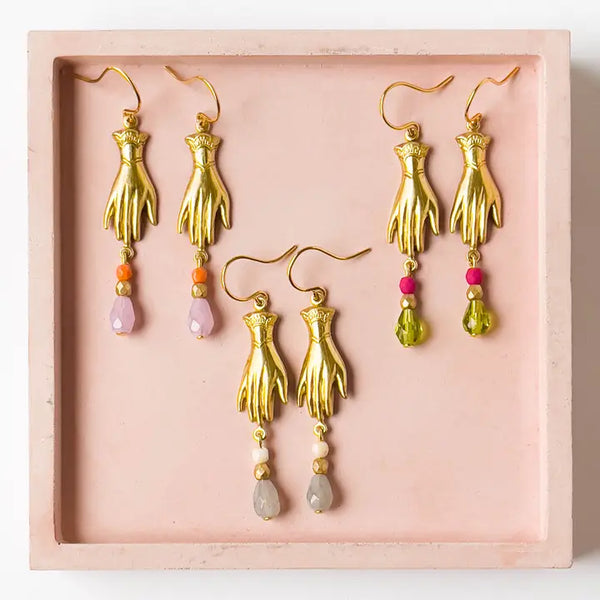 Hand Charm Earrings