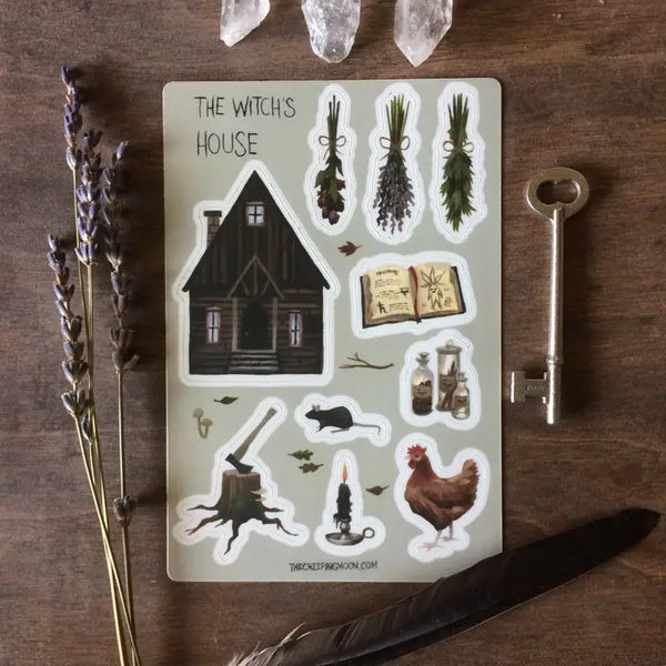 Creeping Moon Sticker Sheets - The Witch's House - The Creeping Moon - Wild Lark