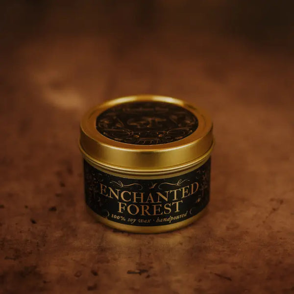 Enchanted Forest - Soy Wax Jar Candle - Tin (3.3 oz) - Phantom Row - Wild Lark