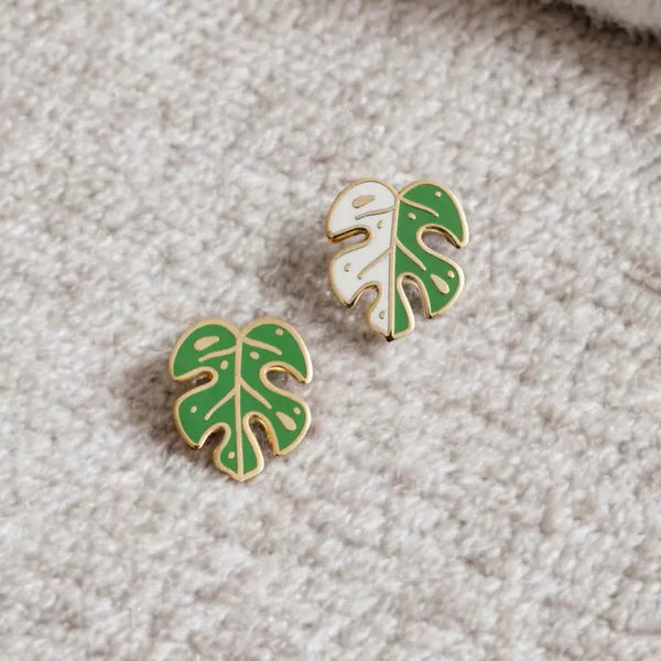 Monstera Albo Earrings - - Occasionalish - Wild Lark