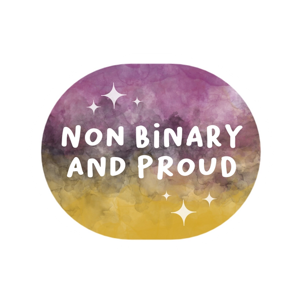 Pride Stickers - Non Binary and Proud - Liv Lyszyk Prints - Wild Lark