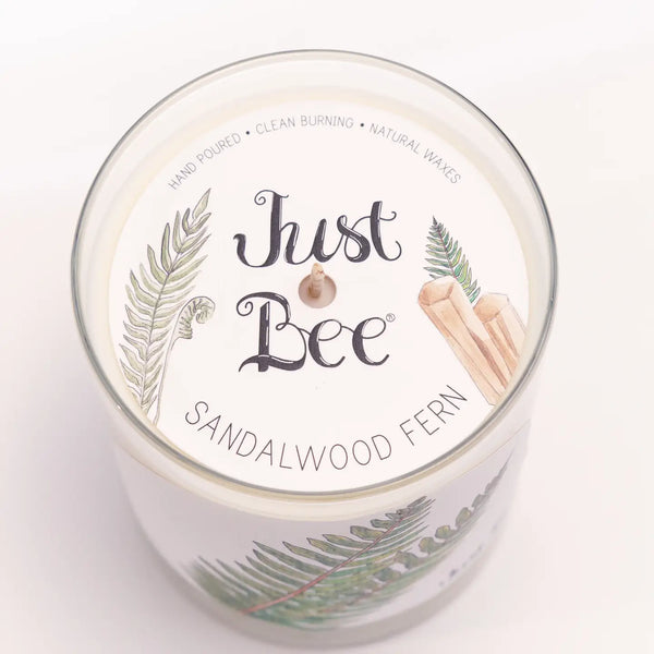 Medium Glass Candle - - Just Bee - Wild Lark
