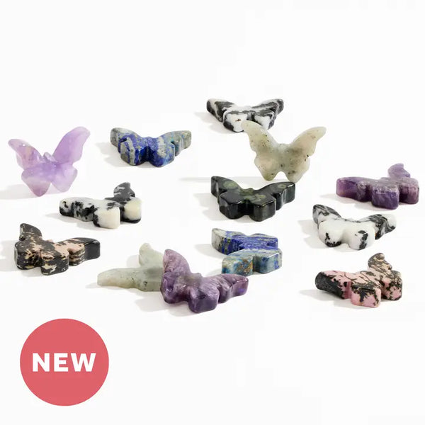 Carved Crystal Butterflies