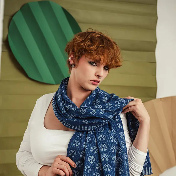Skye Indigo Scarf - - Handker - Wild Lark
