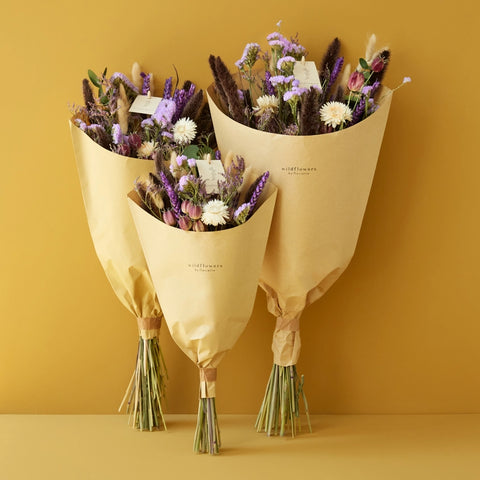 Dried Flowers - Field Bouquet - Meadow Purple -  - Wildflowers by Floriette - Wild Lark