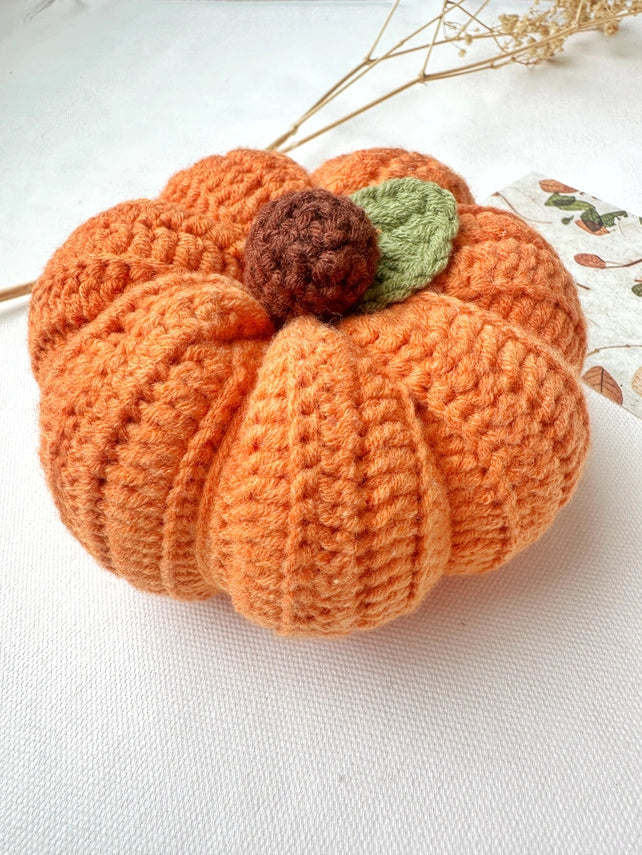 Sale!Handmade Crochet Pumpkins - Orange Medium (5") - Quince Fables - Wild Lark