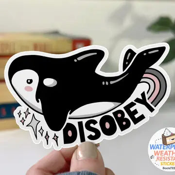 BootsTees Stickers - Disobey Orca Sticker - BootsTees - Wild Lark