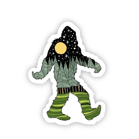 Bigfoot Nature Sticker -  - Big Moods - Wild Lark