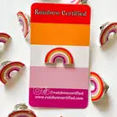 Pride Pins - Lesbian Rainbow PRIDE Flag Pin - Rainbow Certified - Wild Lark