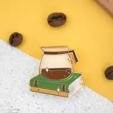 Occasionalish Enamel Pins - Coffee and Books - Occasionalish - Wild Lark