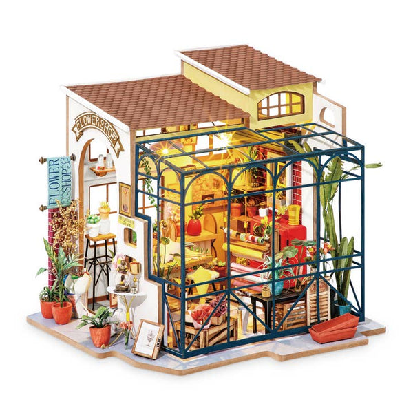 Diy Miniature House Kit - Emily's Flower Shop - Hands Craft - Wild Lark