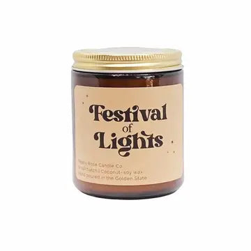 Holiday Candles - Festival of Lights - Poppy & Rose Candle Co. - Wild Lark
