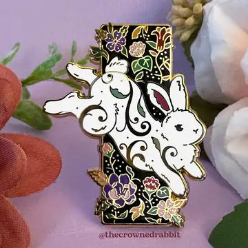 Enamel Pin: The Crowned Rabbit - Magical Rabbit - The Crowned Rabbit - Wild Lark
