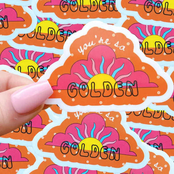 Typo Lettering Co. Stickers - You’re So Golden - Typo Lettering Co. - Wild Lark