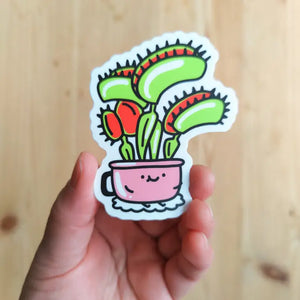 Venus Flytrap Vinyl Sticker -  - Home by Faith - Wild Lark