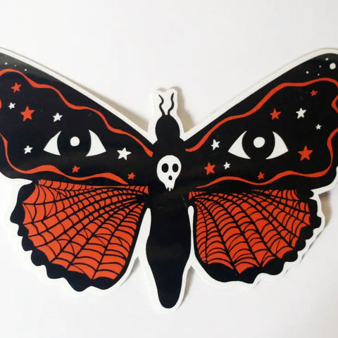 Autumn Moth Vinyl Sticker -  - Midge Blitz - Wild Lark
