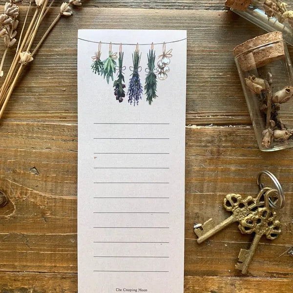 Creeping Moon Notepads - Witch's Herbs List - The Creeping Moon - Wild Lark