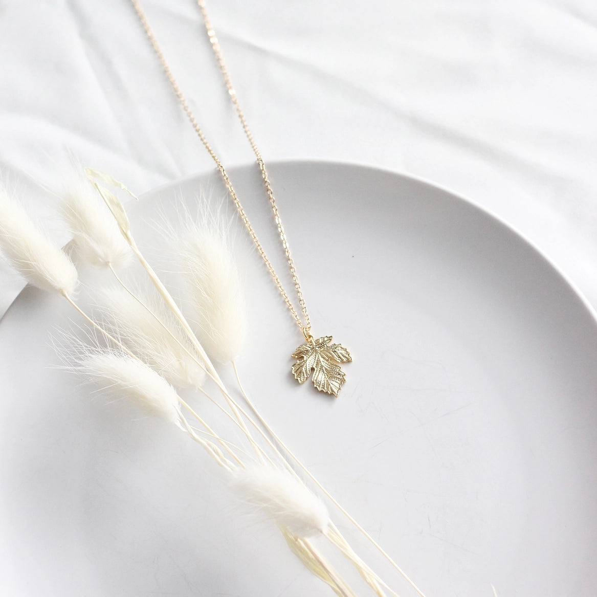 Heirloom Maple Leaf Necklace - Gold - Birch Jewellery - Wild Lark