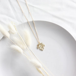 Heirloom Maple Leaf Necklace - Gold - Birch Jewellery - Wild Lark