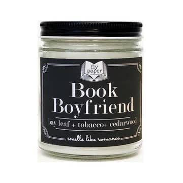 Literacy Candles 9oz - Book Boyfriend - Fly Paper Products - Wild Lark