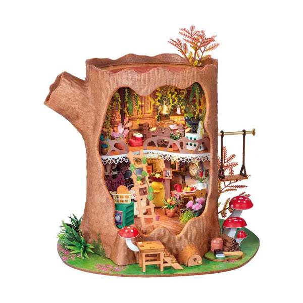 Diy Miniature House Kit - Fairytale Tree House - Hands Craft - Wild Lark