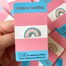Pride Pins - Transgender PRIDE Rainbow LGBTQ+ Enamel Pin - Rainbow Certified - Wild Lark