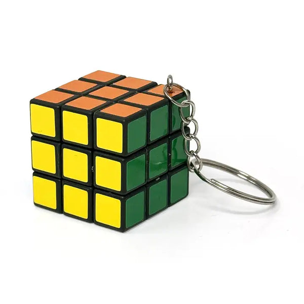 Key Chain - Retro Cube Game - Rainbow Unicorn Birthday Surprise - Wild Lark
