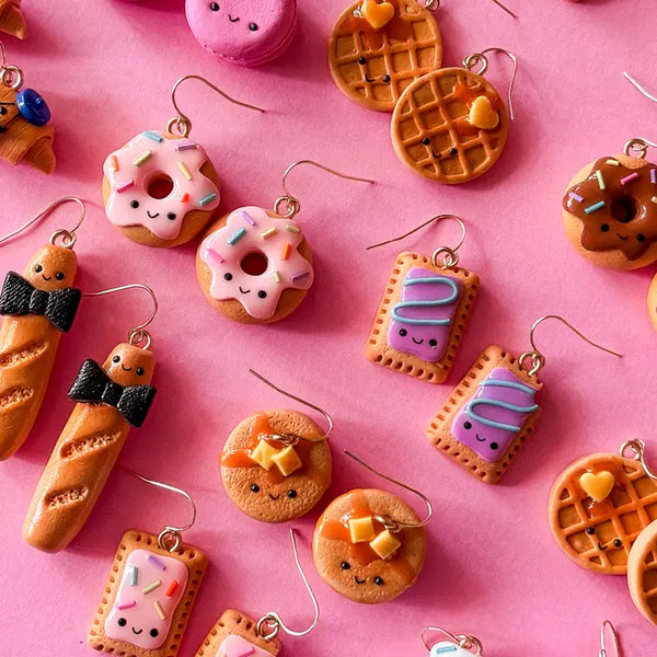 Food-themed Polymer Clay Earrings