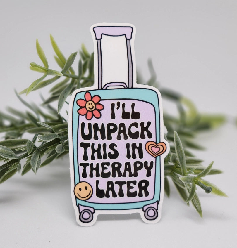 Therapy Suitcase Sticker -  - Luxe Trauma - Wild Lark