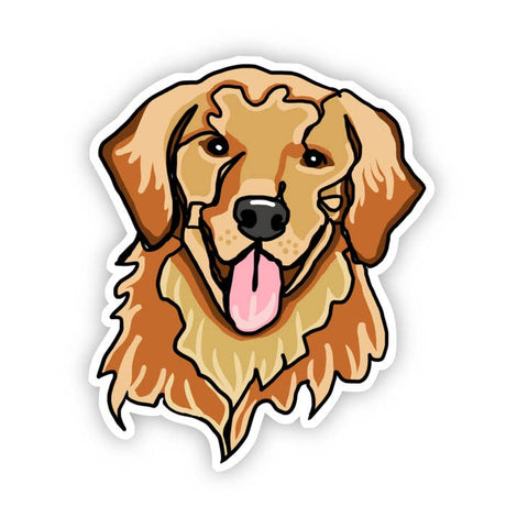 Golden Retriever Dog Sticker -  - Big Moods - Wild Lark