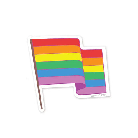 Rainbow Flag Sticker -  - Seltzer Goods - Wild Lark