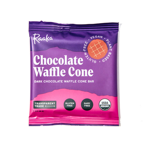 Chocolate Waffle Cone Chocolate Bar -  - Raaka Chocolate - Wild Lark