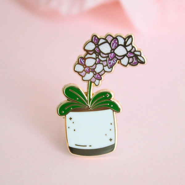 Occasionalish Enamel Pins - Pot of Orchids - Occasionalish - Wild Lark