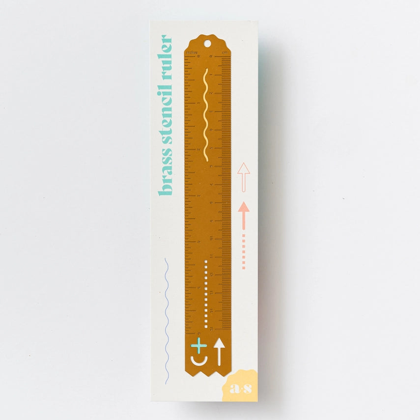 Brass Stencil Ruler – Wild Lark