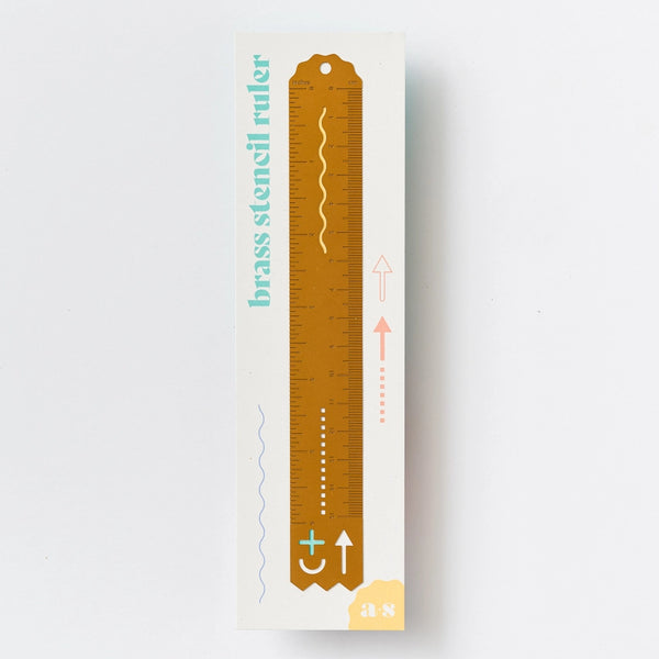 Brass Stencil Ruler - - Another Studio for Design Ltd - Wild Lark
