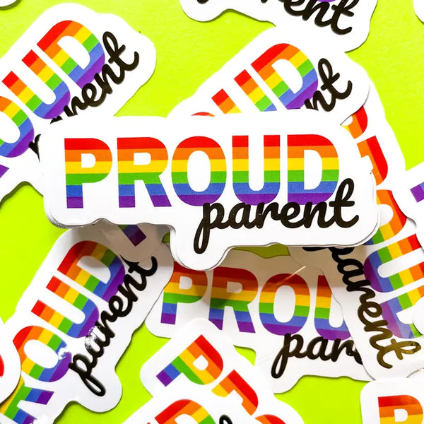Stickers - Proud Parent LGBTQIA+ Sticker - Rainbow Certified - Wild Lark