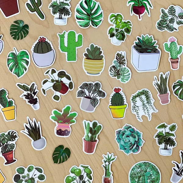 Plant Sticker Pack - Houseplant Sticker Mystery Pack - - The Plant Supply - Wild Lark