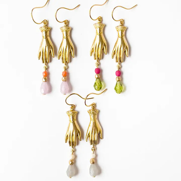 Hand Charm Earrings