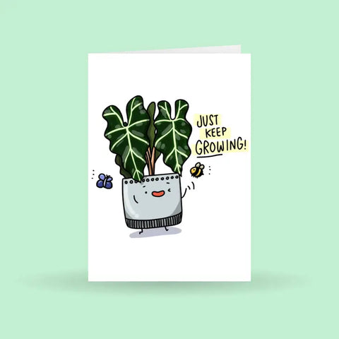 Just Keep Growing Greeting Card -  - Home by Faith - Wild Lark