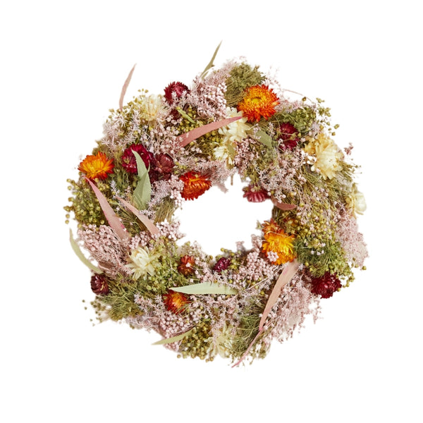 Dried Flower Wreath - Multi Color - Small - Wildflowers by Floriette - Wild Lark