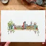 Lizzy Gass Mini Giclee Shelves Prints - The Artist's - Lizzy Gass - Wild Lark