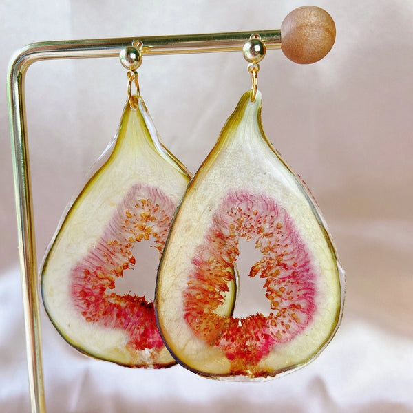 Handmade Earrings - Real Figs Handmade Resin Earrings - Post - Daisy Moon by Hillerland - Wild Lark