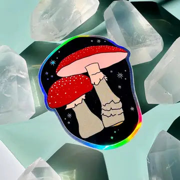 Ark Made Holographic Stickers - Celestial Mushrooms - Ark Made - Wild Lark