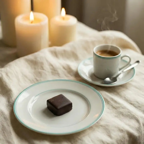 4 Piece Dark Chocolate Covered Salted Caramels - - Farmhouse Chocolates - Wild Lark